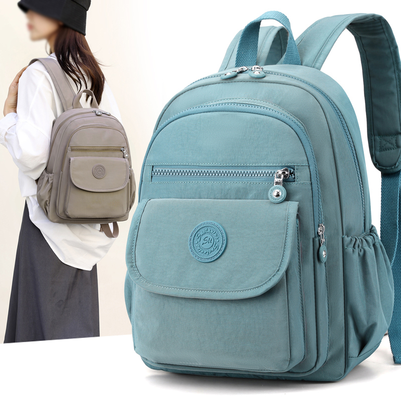 Canvas Backpack Casual - Ladies' lightweight, large capacity stylish black