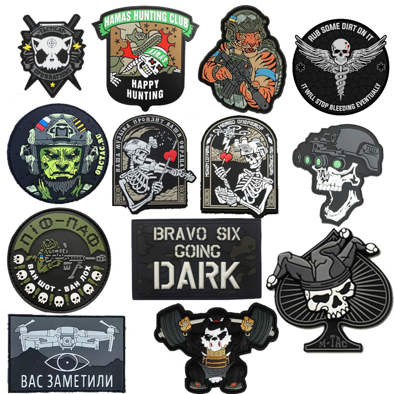 Urban Backpack Tactical - Luminous tactical military patch stereo pvc