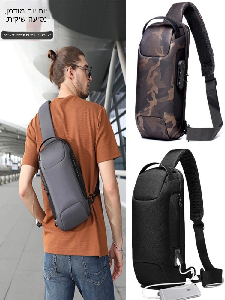 Travel Backpack Anti Theft - Business Travel Men's Crossbody Bag Anti-Theft