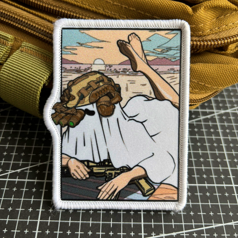 Urban Backpack Tactical - Sexy Girl in White Tactical Patch