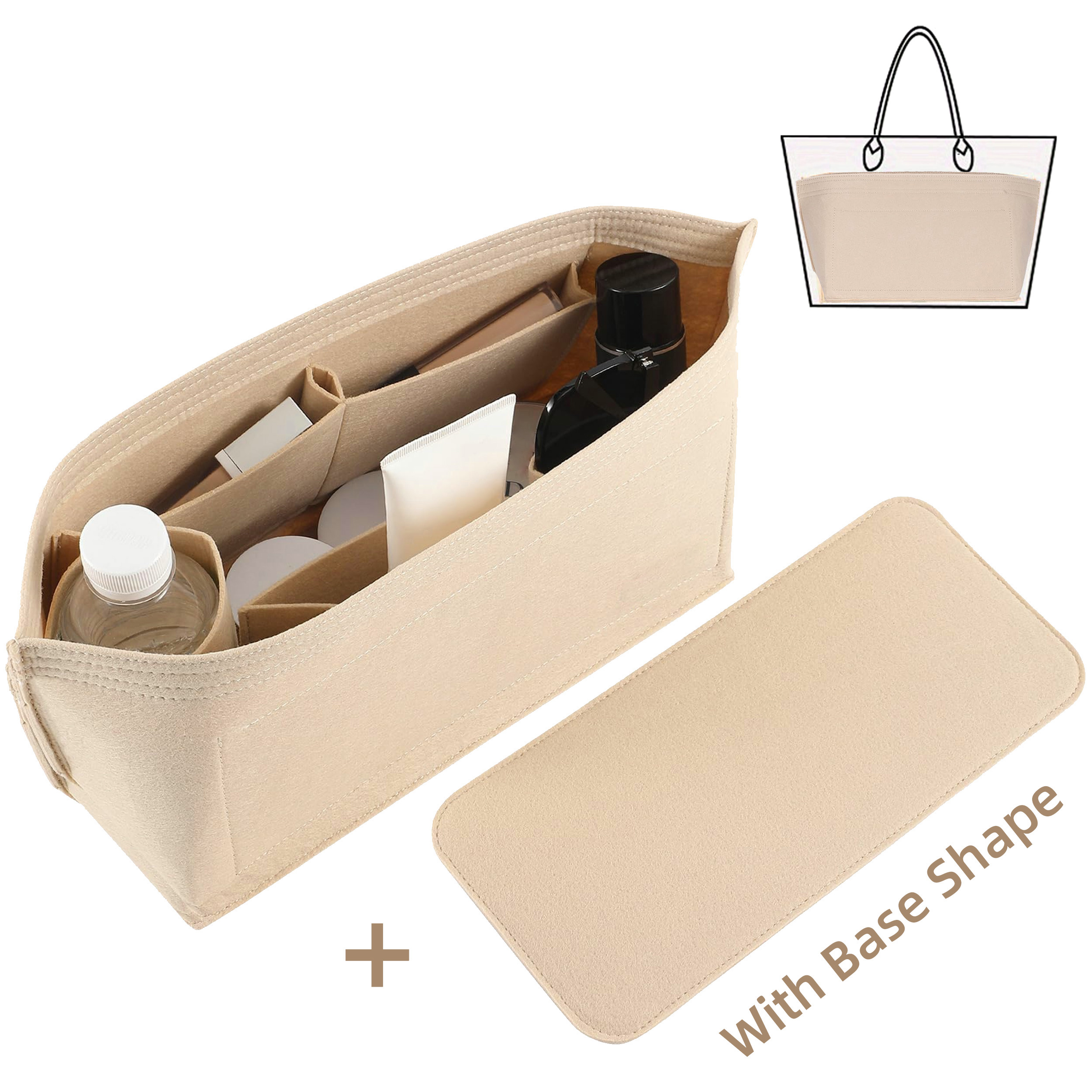 Backpack Insert Organizer - Purse Organizer Insert for Handbags &