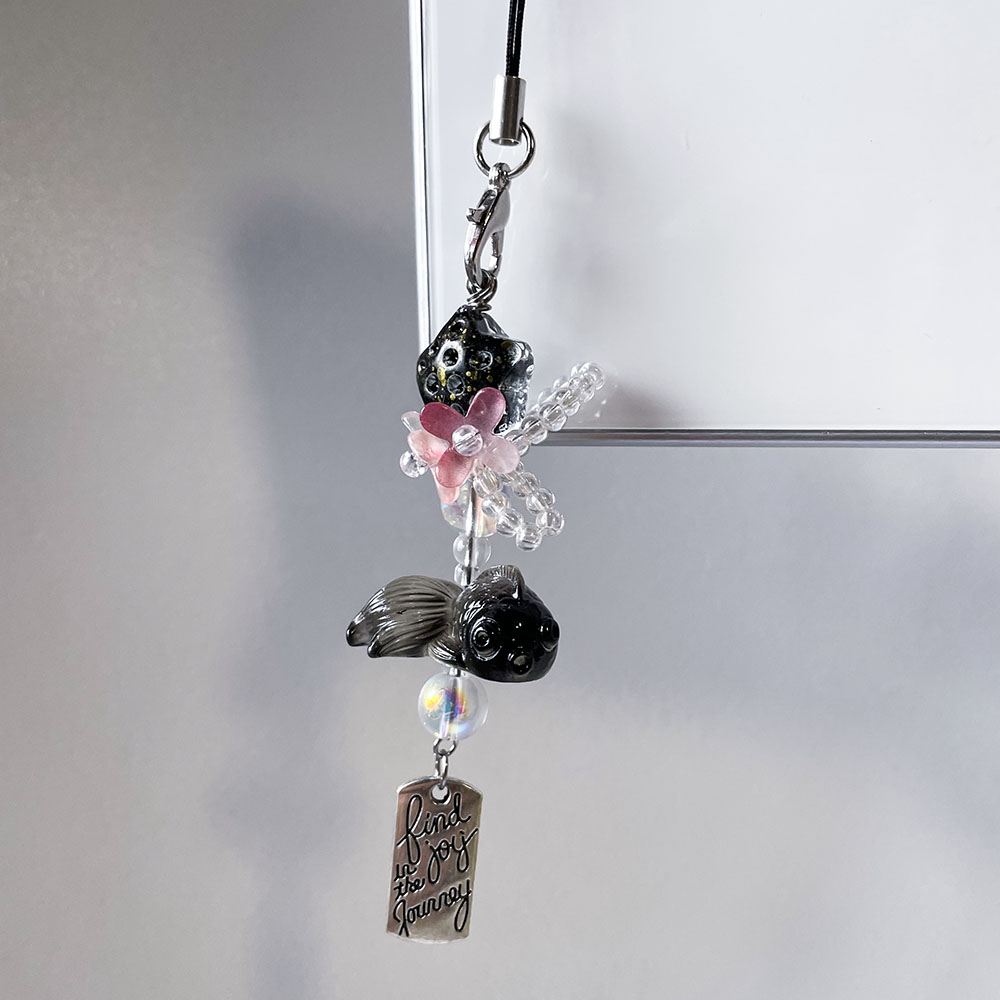 Black Goldfish Phone Charm Cha – обзор и цена Fashion Backpack Women
