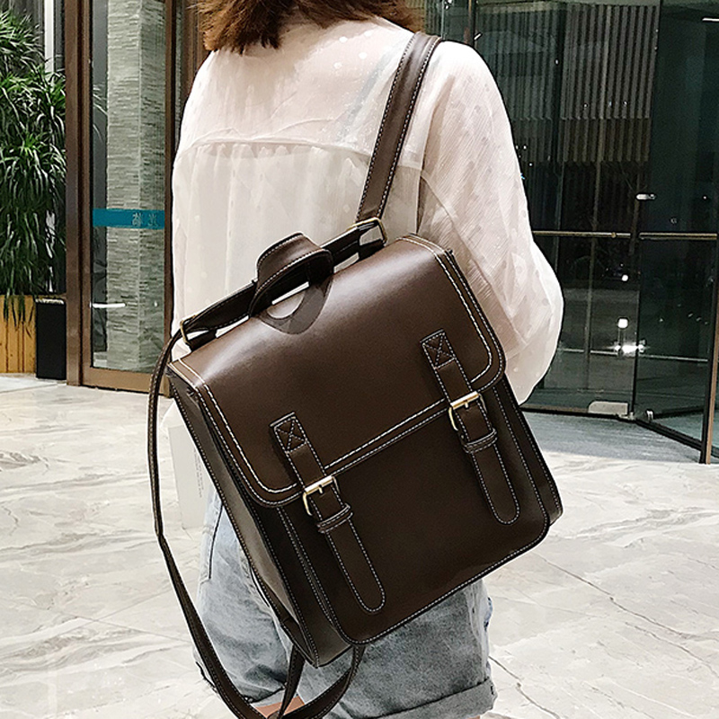 Vintage Backpack Female Pu Lea – обзор и цена Leather Backpack Vintage