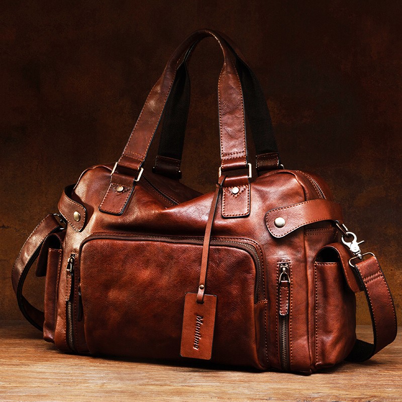 Vintage vegetable tanned leath – обзор и цена Canvas Backpack Casual