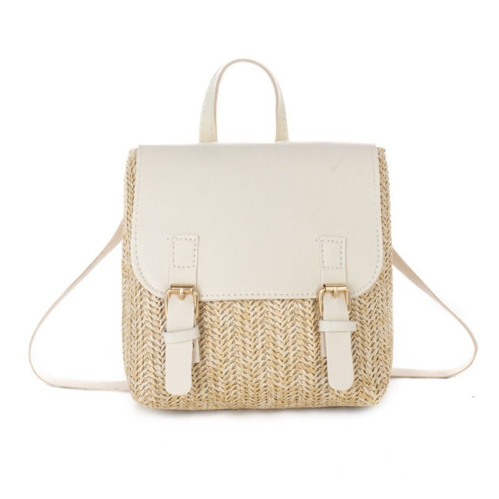 Versatile Bag PU Leather Straw – обзор и цена Leather Backpack Vintage
