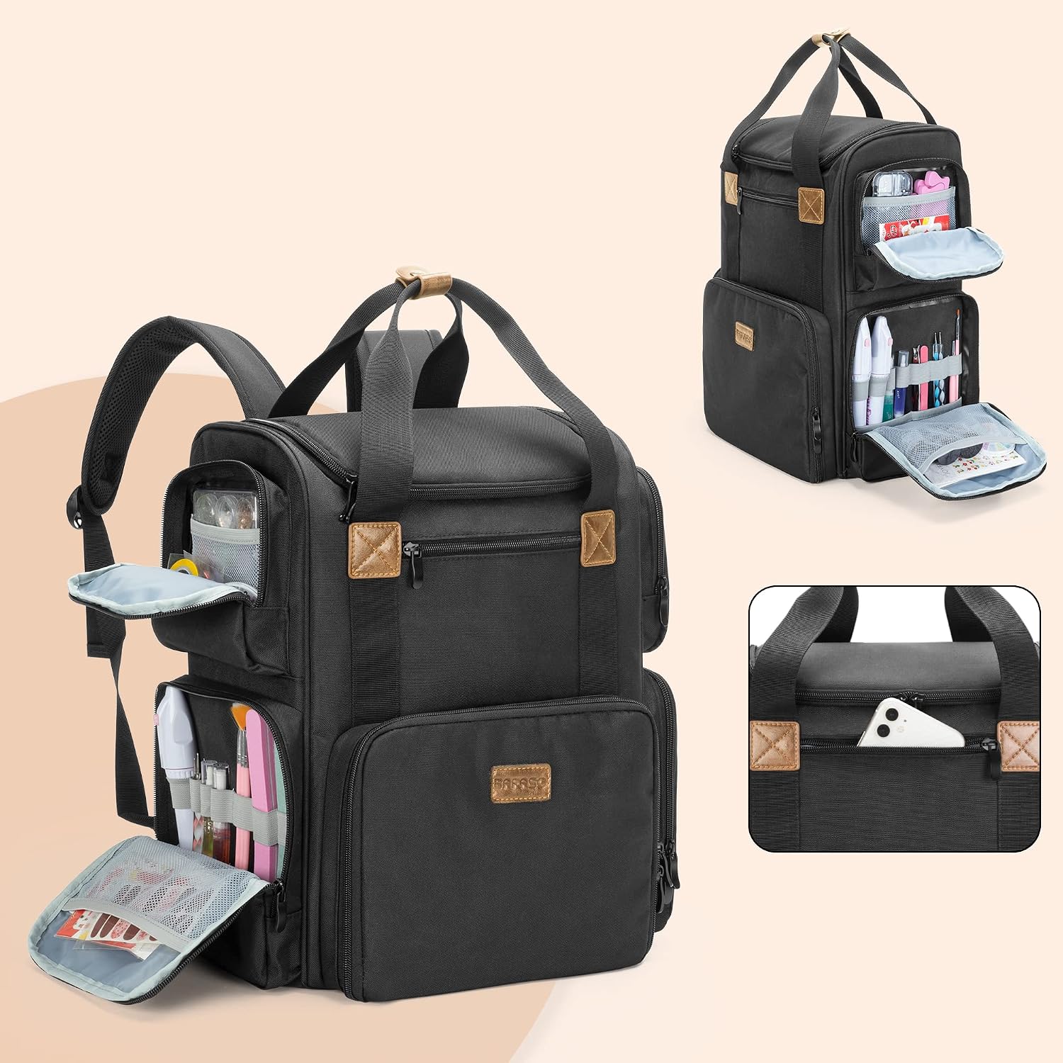 Nail Polish Backpack Holds 70  – обзор и цена Laptop Sleeve Removable