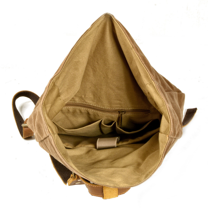 New simple and retro wax canva – обзор и цена Canvas Backpack Casual
