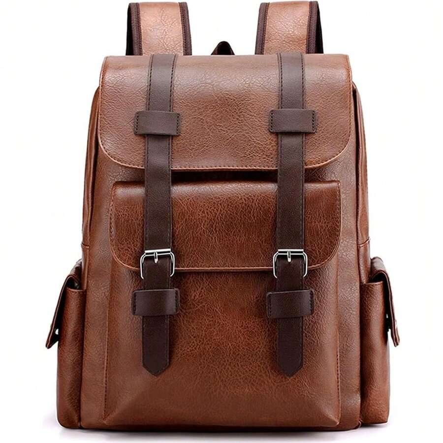 PU Leather Backpack For Men An – обзор и цена Leather Backpack Vintage