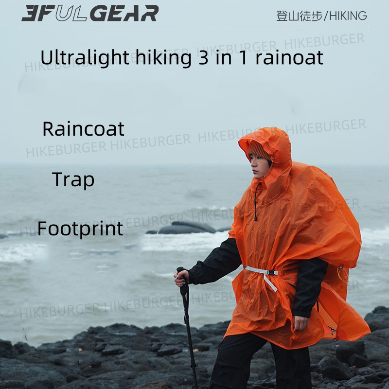 3F UL GEAR 3 in1 Rain Poncho O – обзор и цена Rain Cover Backpack