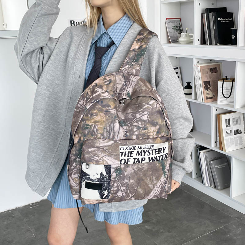 Unisex Retro Camouflage Patter – обзор и цена Canvas Backpack Casual