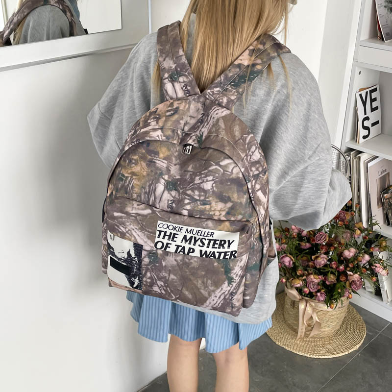 Unisex Retro Camouflage Patter – обзор и цена Canvas Backpack Casual