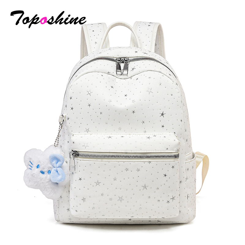 Toposhine Sweet Star White Bac – обзор и цена School Backpack Teen