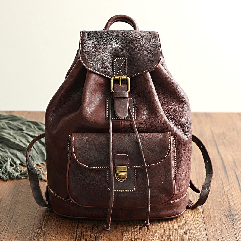 Johnature Leisure Travel Bag N – обзор и цена Leather Backpack Vintage